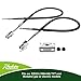 Roykaw EZGO Golf Cart Brake Cable Set, Both Driver & Passenger Side for TXT/Medalist 1994-Up Gas/Electric Models, Replaces OEM # 70716-G03, 70273-G03, 70969-G03