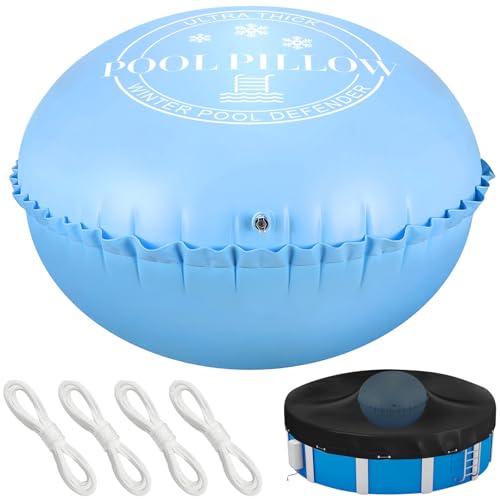 Pool Pillows for Above Ground Pools, Ultra Thick & Durable Resistant 0.5mm PVC Pools Closing Pillows, 4×4ft Winter Pools Pillows for Support Swimming Pools Covers