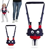 Lauflernhilfe Gehhilfe für Baby, SOARFLY Einstellbare Baby Laufgeschirr 4 in 1 Kleinkinder Handgehaltenes Stehen und Gehen Lernhilfe Kleinkind-Gehgurt mit zwei Schnullerkettten