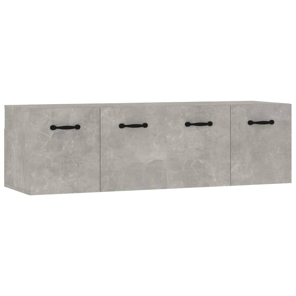 Armadi per la camera da letto Armadi per lo stoccaggio dell'ufficio domestico Mobili Parete 2 pz Grigio Cemento 80x35x36,5 cm in Multistrato Per bagno, cucina, soggiorno o camera da letto