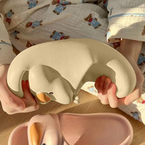Duck Slippers Bathroom Slippers Cute Cartoon Duck Lovers Men and Women Home Slippers Indoor Flip-flops4