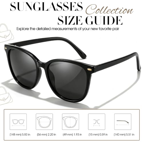 Image of Myiaur Polarized Sunglasses for Women with UV400 Protection Mirrored Lens