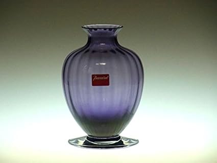 Amazon Co Jp バカラ 花瓶 アクアレーユ 一輪挿し フラワーベース 紫 バイオレット パープル ホーム キッチン