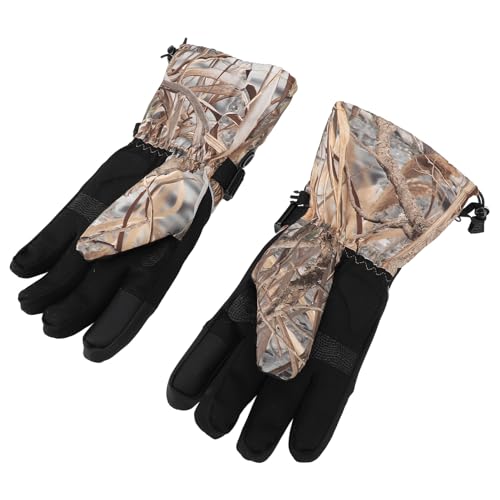 Kavolet Winter Heated Gloves Heated Gloves for Men Women 3 Gear Adjustable Touchscreen Winter Heating Gloves with Battery Box for Skiing Cycling Fishing Reed Camouflage