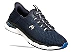 Henselite M115 Men's Lawn Bowling Shoes, Navy, Slip-on Style, Gel Technology, Impact X EVA Footbed (Navy., UK Footwear Size System, Adult, Men, Numeric, Medium, 8)