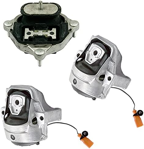 K3075 Engine Motor & Transmission Mount Kit 3pc Compatible with Fits 2011-2017 Audi Q5 2.0L/2013-2017 Q5 3.0L | A6991HY A6991HY A4922