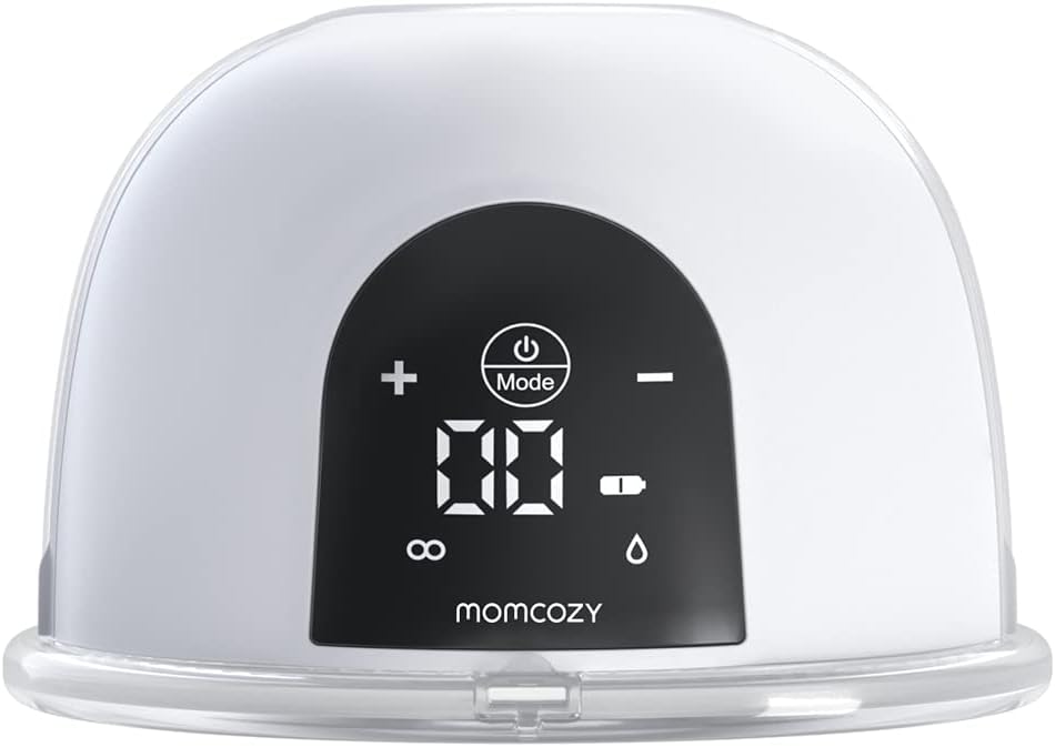 Momcozy Wearable Breast Pump M1, Portable Electric Breast Pump with 3 Mode & 9 Levels, Low Noise & Hands-Free Breast Pump, All-in-one Breastfeeding Breastpump Can Be Worn in-Bra, 27mm (1 Count, Gray) : Baby