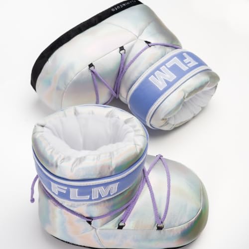 Flamingueo Sneaker Hausschuhe - Lustige Plüsch Pantoffeln für Damen und Herren, Eine Größe