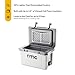 RTIC Ultra-Light 32 Quart Hard Cooler Insulated Portable Ice Chest Box for Drink, Beverage, Beach, Camping, Picnic, Fishing, Boat, Barbecue, 30% Lighter Than Rotomolded Coolers, White & Grey