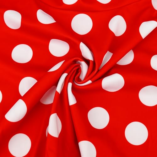 Sprinlot Damen Vintage Rock, 1950er Jahre A Linie Faltenrock, L-Größe Ausgestellt Rock, Mini Skater Rocks, Polka Dot kurzer Swing Rocks Partyrock für Fasching Halloween Karneval Party C3