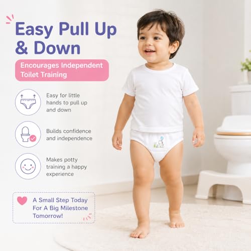 Image of White Colored Panty /Brief /Bloomer for Girls & Boys, Very Soft & Comfortable Cotton Fabric
