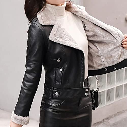 Manteau D'hiver En Cuir Vert Foncé/ Noir Taille 40 Femme - Occasion Très Bon état