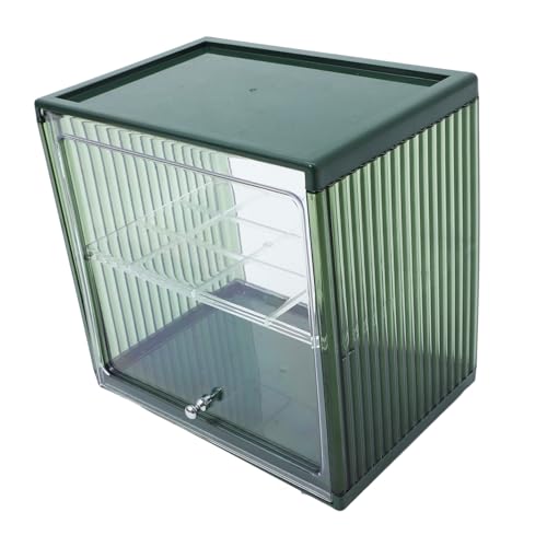 Holibanna Caja Para Almacenar Pan Contenedor Para Mantener La Frescura Crujiente Aislado Transparente Para Pan Panera Contenedor Para Guardar Alimentos Reutilizable Doble
