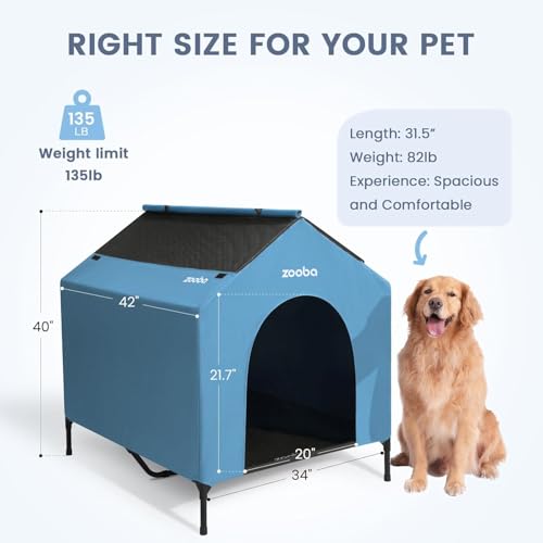 Refugio para cachorros exterior e interior ideal para proteger a tu perro en jardín o terraza 3