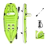 BESTWAY - Kayak Hinchable Hydro-Force Koracle 270 ...: Kayak individual para relajarse, pescar o navegar por el lago o mar Respaldo inflable para la máxima comodidad durante la pesca Cuenta con un remo para poder desplazarse por el agua Construcción de 3 cámaras de aire para una mejor flotabilidad Tamaño...