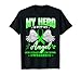My Hero Is Now My Angel Green Ribbon Non Hodgkin Lymphoma T-Shirt