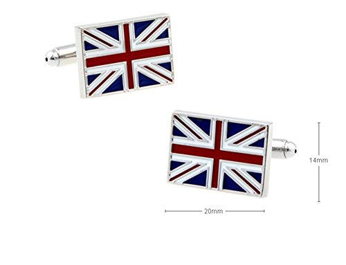 Badmenhome Men's Uk Cufflinks Union Jack Flag Cufflinks British Flag Cufflinks #TOP2