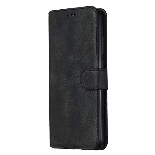 compatibile PER XIAOMI REDMI NOTE 8T M1908C3XG CUSTODIA cover STAND flip libro MAGNETICA GEL SILICONE TPU protezione eco pelle protezione PORTAFOGLIO porta carte Nero