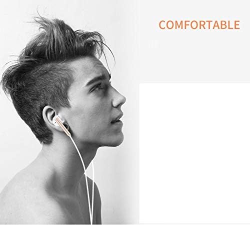 Gadgetbucket Un-Tech Wired Earphone Headphone with 3.5mm Jack & Mic for All Smartphones Iphones-GH59 (White)