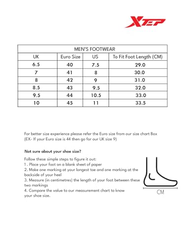 Image of XTEP Sports Running Shoes for Men| Comfortable & Durable Athletic Footwear