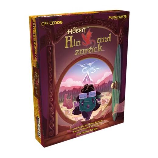 Asmodee Office Dog, Der Hobbit Hin und zurück, Familienspiel, 30 Minuten, für 1-4 Spieler, 10+ Jahre, Spiel auf Deutsch