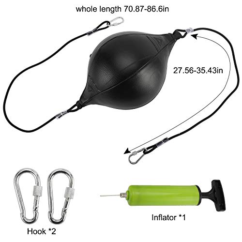 image for XMSound Double End Ball Boxing Speed Ball Leather Boxing Ball with Pum