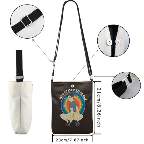 WCGXKO Movie Inspired Gift This Is The Ass Of A Killer Bella Lover Canvas Crossbody Bag2