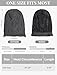 Senker Fashion Beanie Hats for Women, Winter Slouchy Knit Beanies Warm Fleece Lined Chunky Oversized Skull Cap Gifts Black Dark Grey