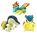 Bleyoum Kuscheltier 25-28cm Anime DREI Generationen Cyndaquil Quilava Typhlosion Plüschtier Cartoon Animal Collection Puppen Weiches Stofftier