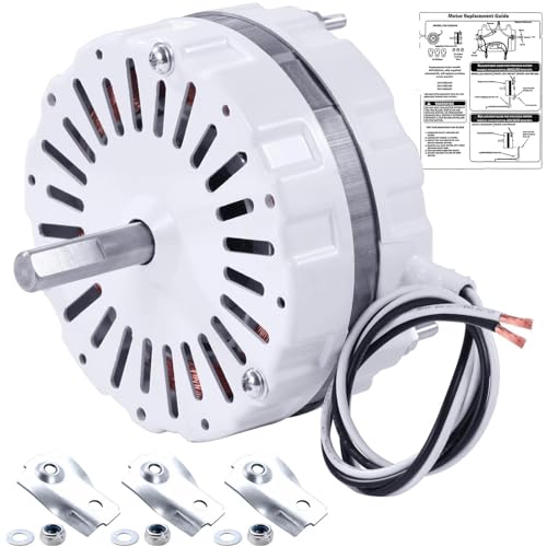 F0510B2497 White Attic Fan Replacement Motor Kit Includes F0510B2944 Power Attic Vent Fan Unit Bridges and Nylon Locking Nuts Compatible with Lomanco 2000 Series