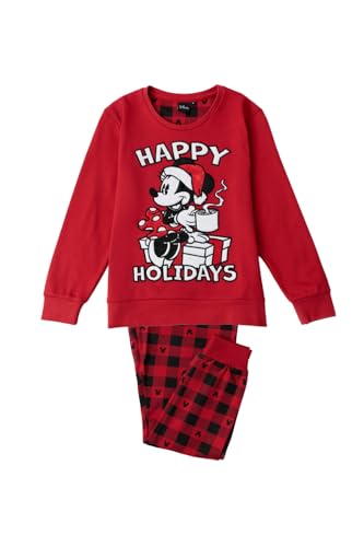 Pyjama Disney Mouse garçon rouge 6 ans contre le froid nocturne hivernal