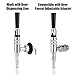 MRbrew Stout Beer Coffee Faucet, 304 Grade Stainless Steel Beer Tap Nitrogen Keg Draft Faucet, Homebrew Cold Brew Kegerator Beer Tower Tap with Standard Black Plastic Tap Handle
