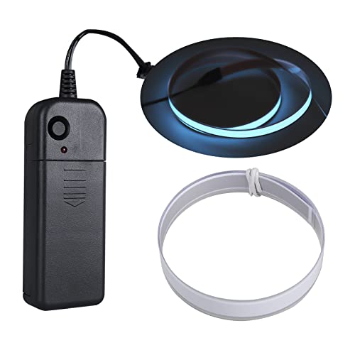 JIGUOOR 1M El Tape Gürtel El Wire Neon leuchtendes Strobing Electroluminescent Robbin für Cosplay Dekoration Bruning Man Festival Halloween, Weihnachten Cover