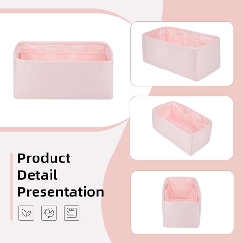 Image of DGAZ Silk Purse Organizer Insert For Hermes Hac 28 /32 /40 /45 /50 Bags, Luxury Handbag & Tote Organizer, Simplicity bag organizer(Pink,Hac32)
