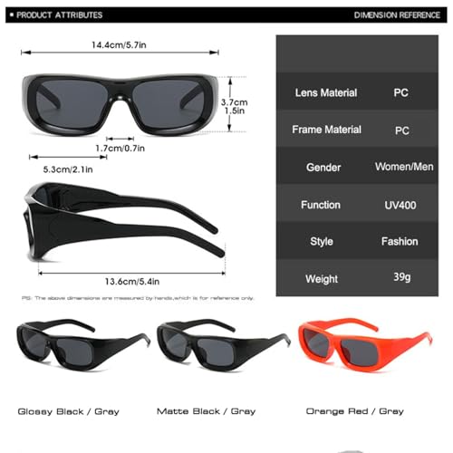 Nuances miroir Uv400 finition punk rétro et design ergonomique - 7