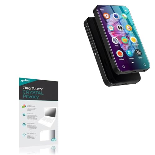 BoxWave Screen Protector Compatible with Luoran Mp3 Player (4 in) - ClearTouch Crystal Privacy (2-Pack), Privacy Screen Protector Flexible Film Clear