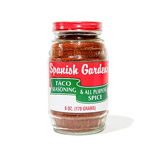 Spanish Gardens Taco Seasoning and All Purpose Spice (6 Pack) â€“ A Taco Night Must-Have! Taco Seasoning for Authentic Mexican Food & Tex Mex Spice â€“ Original Family Recipe, (6oz) What a Value!