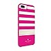 kate spade new york Protective Hardshell iPhone 7 Plus Case, Also Compatible with iPhone 6 Plus, 6s Plus - Rhodamine Red Stripe