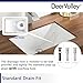 DeerValley DV-1U101 Ally Undermount Bathroom Sink Rectangular, 21'' x 14.72'' Vessel Sink Undermount Bathroom Sink White Ceramic Lavatory Vanity Vessel Sink with Overflow
