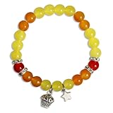 QqzsJewls Gifts for FNAF Game Fans, Freddy’s Night Chica the Chicken Costume Gifts, Best Friend Bracelet Cupcake Charm Friendship Bracelets for Girls Daughter, Christmas Birthday Gifts