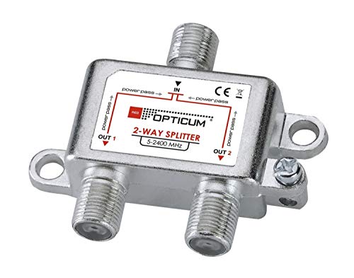 AX Technology F-Sat - Distribuidor de Antena (2 Salidas, Sat TV, 5-2400 MHz, Opticum, Unicable, DVB-T) Cover