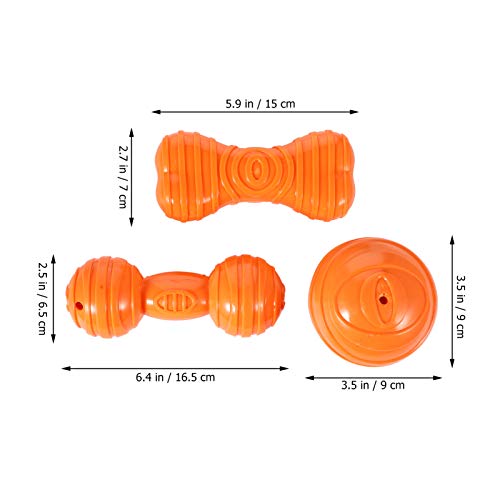 POPETPOP 3 PeÃ§as de Brinquedo para Mastigar Osso de Cachorro Pet Brinquedos de Mordida Estridente F