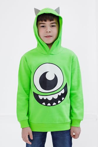 Disney Pixar Monsters Inc. Mike Little Boys Fleece Pullover Hoodie Green 6-6X - image 2