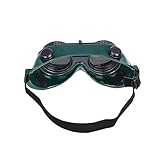 Abaodam Welding Goggles Adjustable Strap Eye Protection Vintage Steampunk Style for Industrial Use and Cosplay