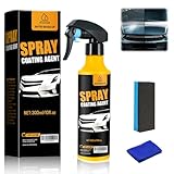 300ml Nano Car Coating Spray Kit, Nano Hydrophobic Ceramic Coating, Auto Paint Protection, Ceramic Coating for Cars Includes Microfiber Cloth