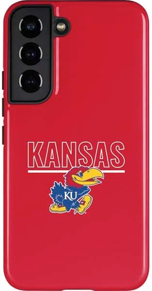 Skinit Pro Phone Case Compatible with Galaxy S22 - Officially Licensed University of Kansas Rock Chalk Jayhawk Design