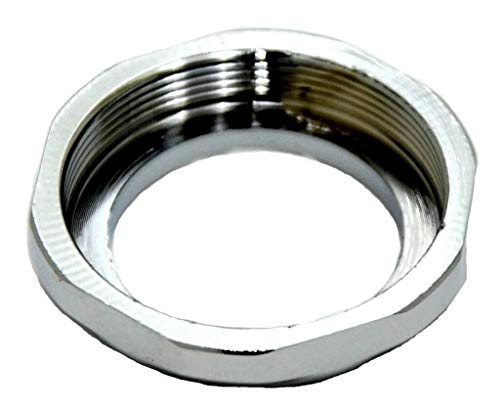 Image of GG Grand General 67102 Chrome Key Switch Face Nut for Peterbilt with Ignition Plate