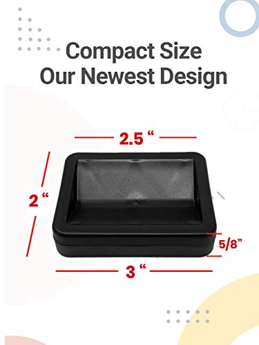 SlipToGrip Premium Bed Wheel Stoppers - Versatile Casters for Furniture, Fits All Furniture Wheels, Chair, Sofa, Bed Table, Keep Cup Secure with Our Rubber Wheel Stoppers for Furniture - Black, 4 Pack