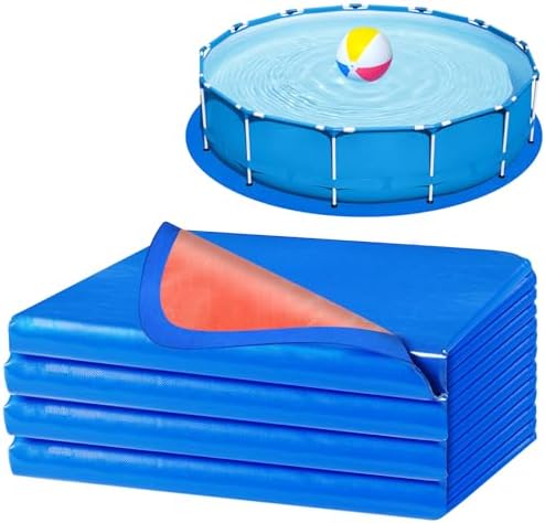 15 Ft Pool Liner Pad for Round Above Ground Pools, Thickened Pool...