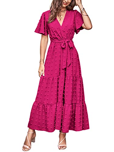 MASCOMODA Womens Swiss Dot Maxi Spring Wedding...